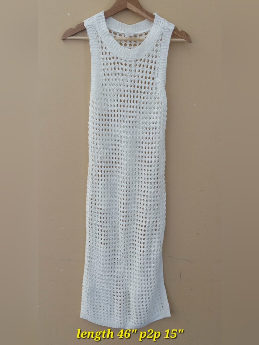 Shade & Shore Ivory Knit Swim Beach Coverup Sz XS